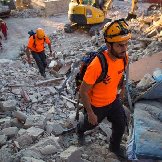 IsraAID workers in Italy.
