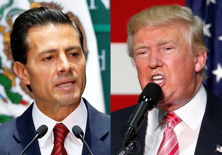 Enrique Pena Nieto and Donald Trump
