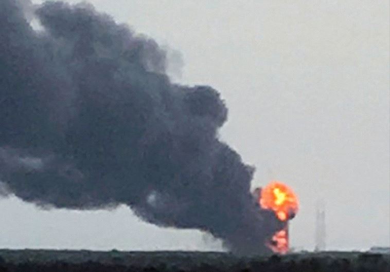 THE EXPLOSION on the launchpad at Cape Canaveral on September