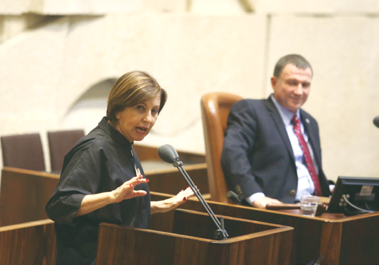 MK ZEHAVA GAL-ON in the Knesset. 