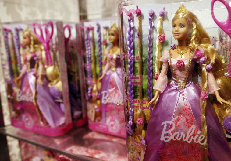 A Barbie doll is seen inside the FAO Schwartz toy store in New York