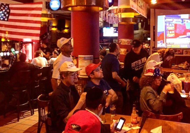 Trump election night in Jerusalem