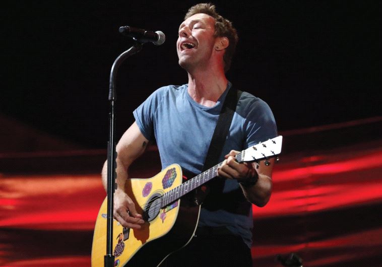 CHRIS MARTIN performs at the Global Citizen Festival at Central Park in Manhattan, New York.