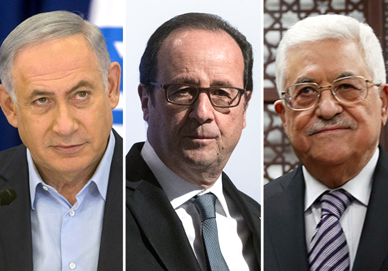 Netanyahu, Hollande and Abbas