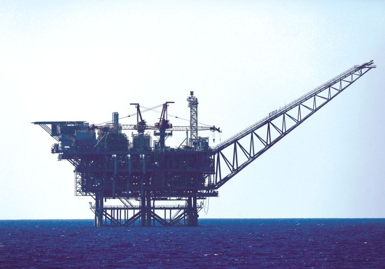 Plateforme gazière israélienne en Méditerranée