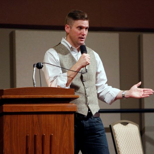 White nationalist leader Richard Spencer of the National Policy Institute.