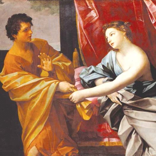 Joseph and Potiphar’s Wife, as imagined by Italian painter Guido Reni, 1575-1642