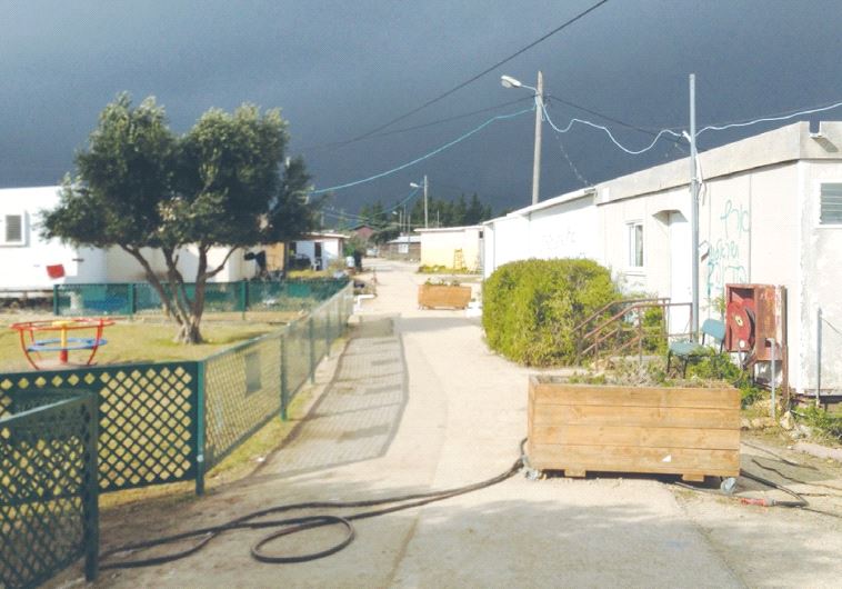 THE AMONA OUTPOST in the Binyamin region is seen yesterday.