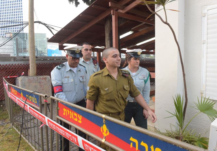 Elor Azaria arrives at court for verdict