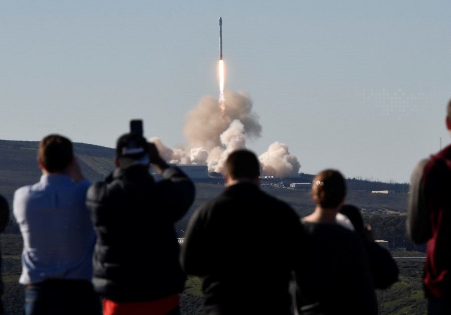 SpaceX Falcon rocket lifts off from Space Launch Complex 4E at Vandenberg Air Force Base, California, US,