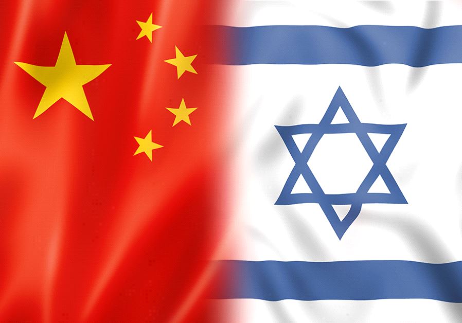 China Israel flags