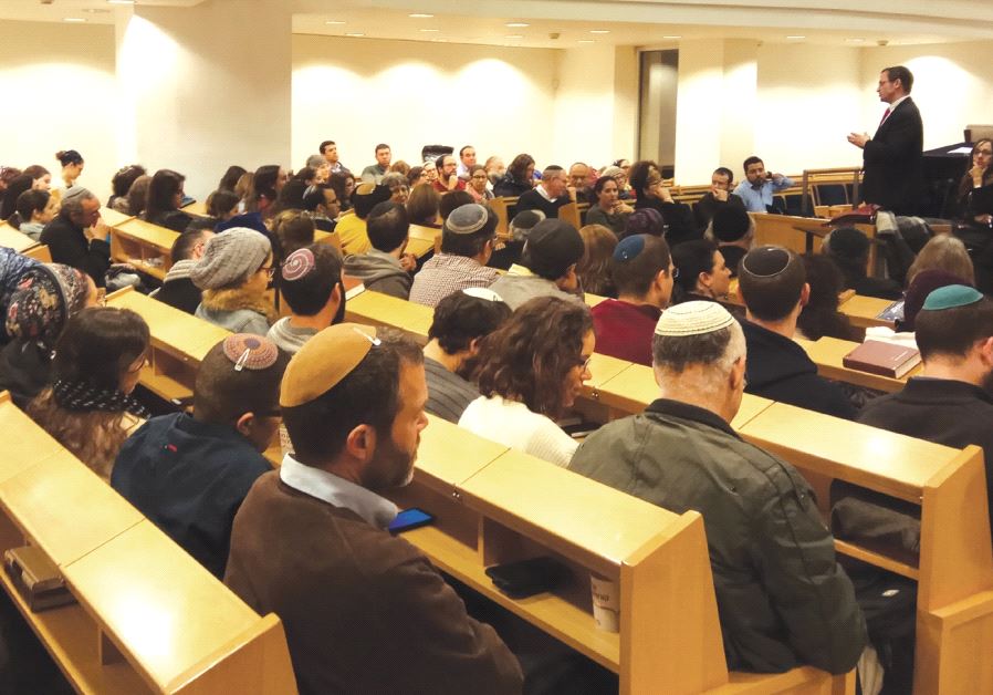 At the ‘Between the Ideal and the Real: Challenges in Halacha and Sexuality Before and After the Wedding’ event in Katamon’s Ramban Synagogue