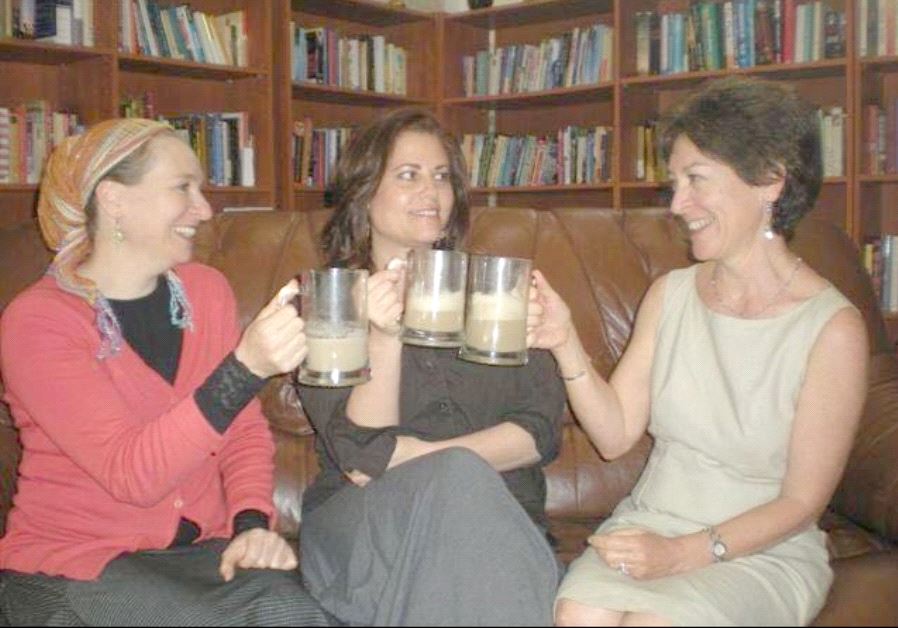 The authors of 'Three Ladies, Three Lattes.' From Left: Danit Shemesh, Tzippi Sha-ked and Pamela Peled