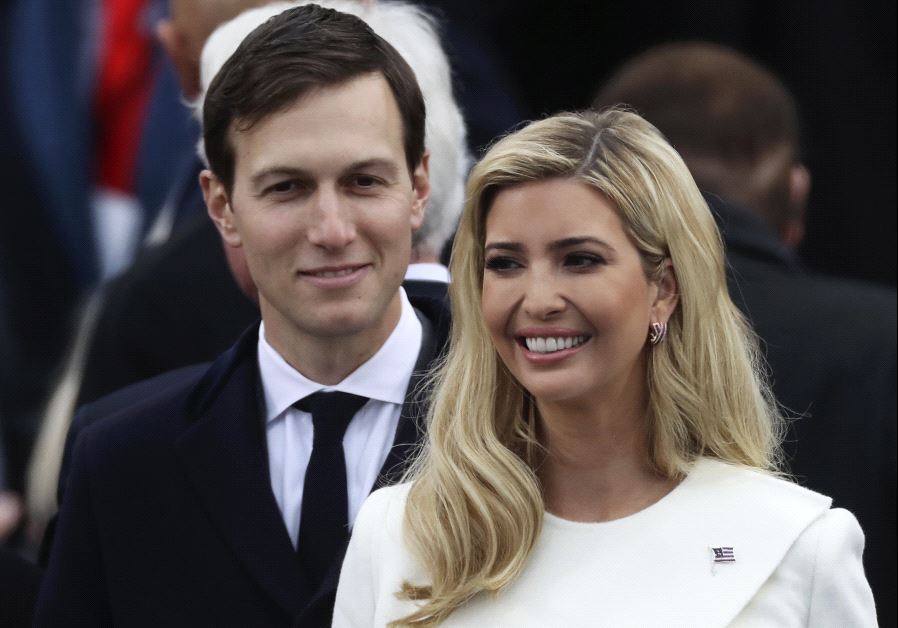 Ivanka Trump and husband Jared Kushner arrive at inauguration ceremonies swearing in Donald Trump as the 45th president of the United States.
