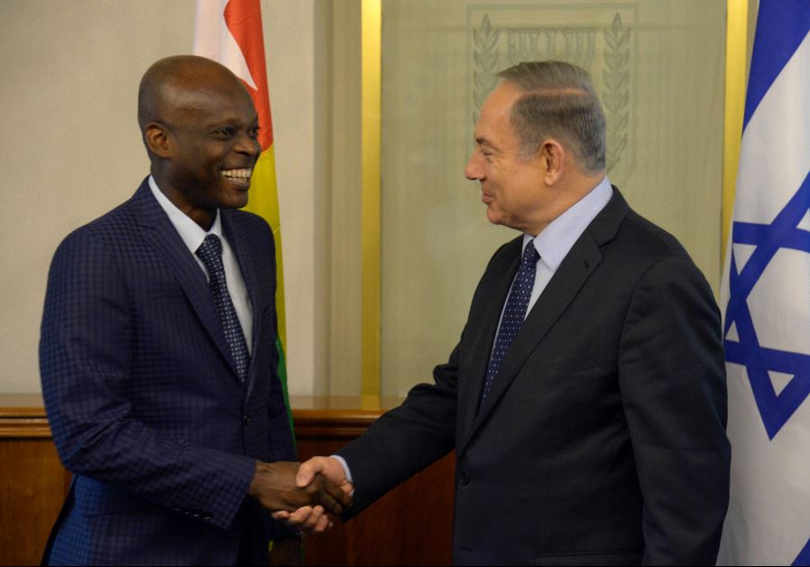 Netanyahu with Togo FM Robert Dussey