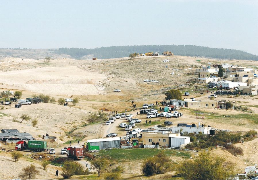 A VIEW of Umm Al-Hiran, the Beduin village in the southern Negev Desert demolished by police