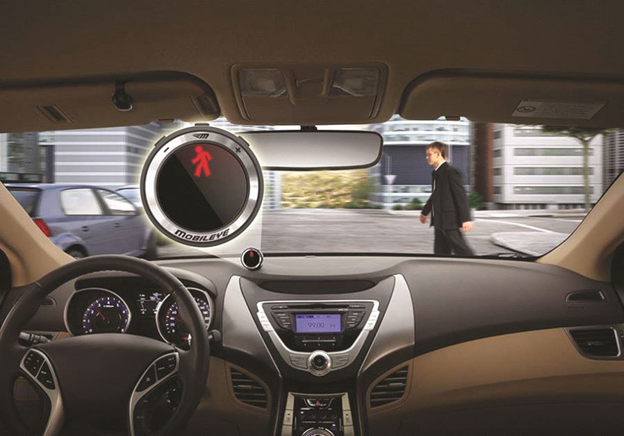 A vehicle equipped with Mobileye technology