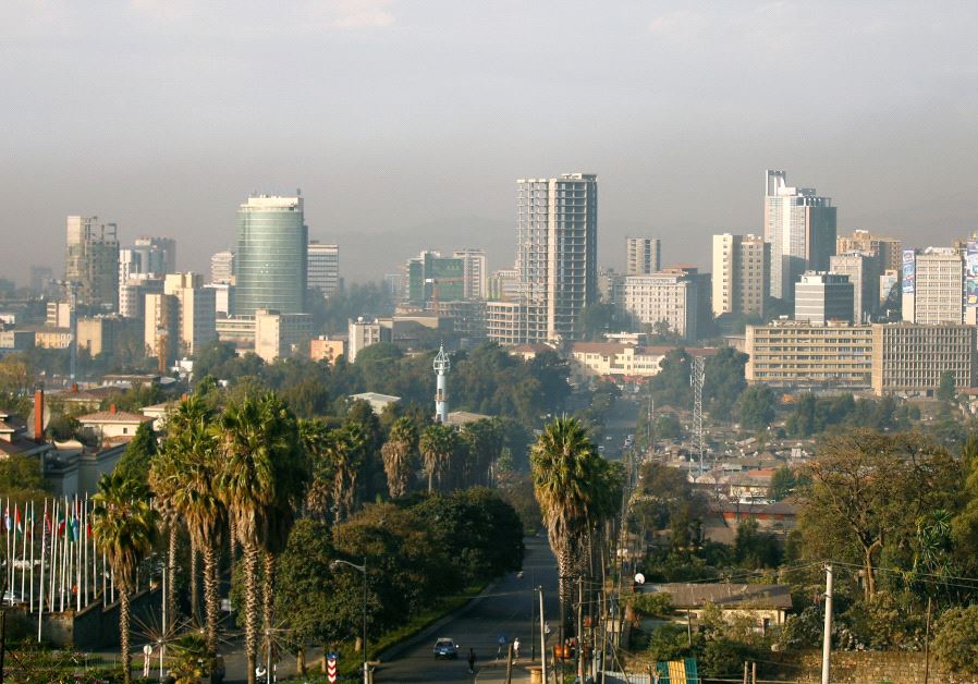 A general view shows the cityscape of Ethiopia's capital Addis Ababa