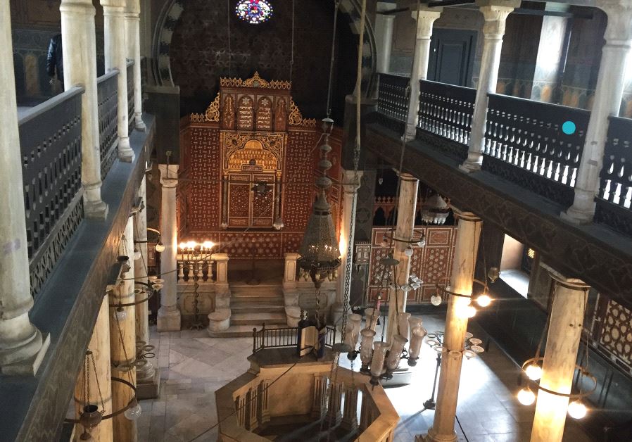 The interior of Cairo’s Ben-Ezra Synagogue, where Maimonides’s letters were found in 1896.