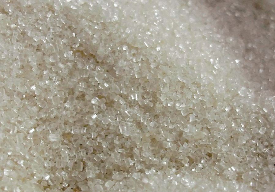 A close-up view of raw sugar