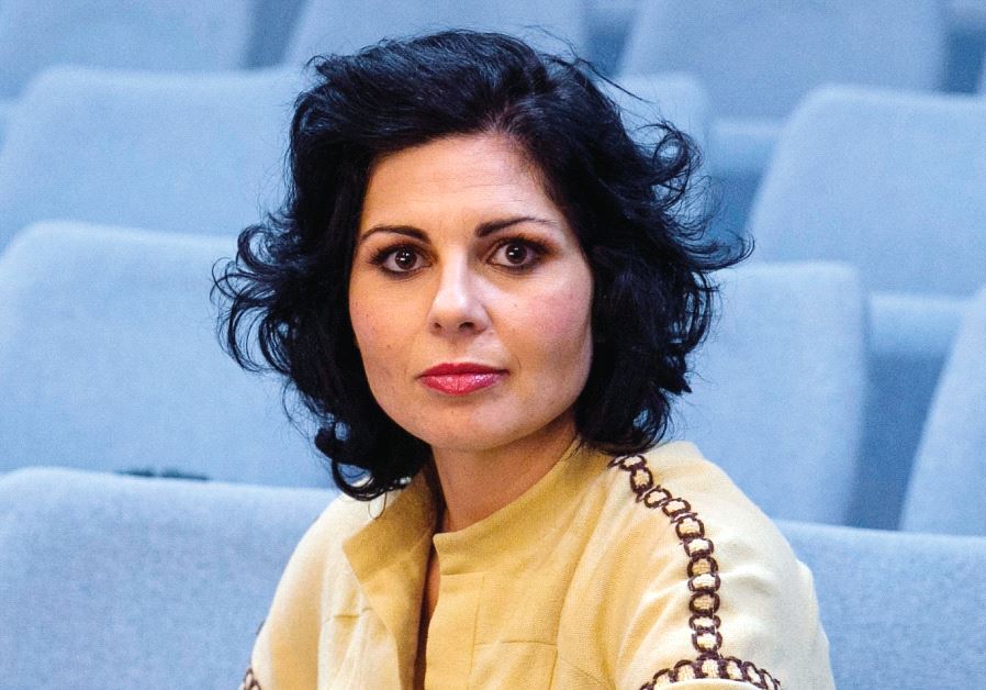 Maysaloun Hamoud, director of ‘In Between,’ poses for a picture inside a cinema in Nazareth last month