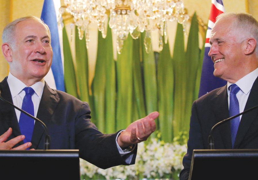 PRIME MINISTER Benjamin Netanyahu and Australian Prime Minister Malcolm Turnbull appeared inseparable during Netanyahu’s visit. They made several joint appearances, with Turnbull dedicating two full days to his counterpart.