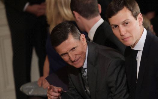 White House Senior Advisor Jared Kushner and former National Security Advisor Michael Flynn.