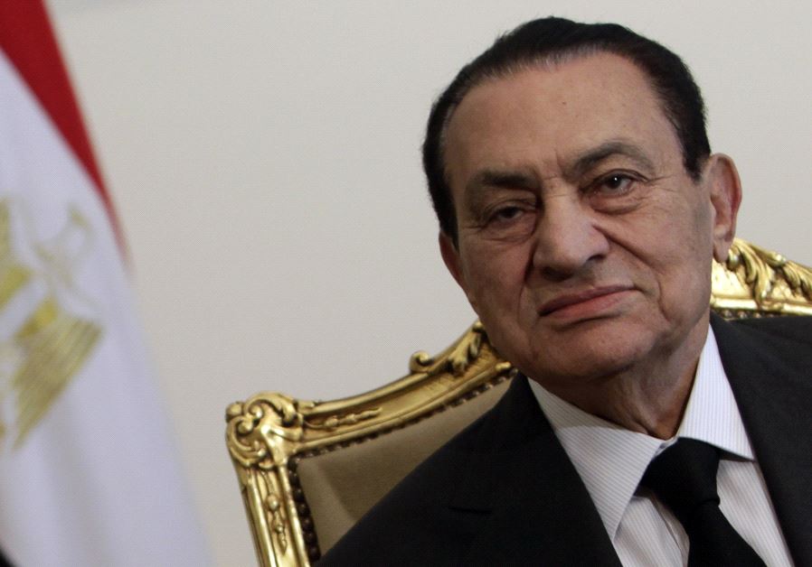 Former Egyptian president Hosni Mubarak seeing in this file photo from 2011