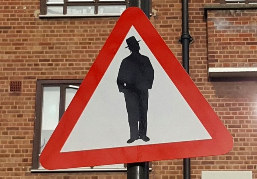 "Artwork" of Haredi Jew in London