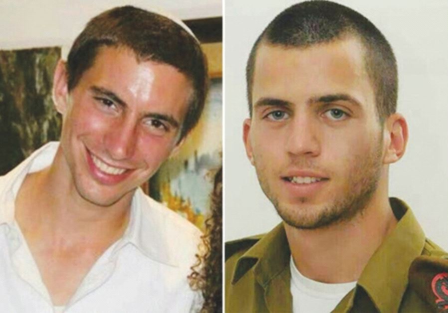 Lt. Hadar Goldin (left) and St.-Sgt. Oron Shaul were killed in action in the war against Hamas in 2014