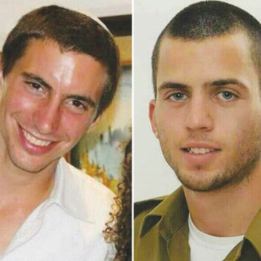 Lt. Hadar Goldin (left) and St.-Sgt. Oron Shaul were killed in action in the war against Hamas in 2014