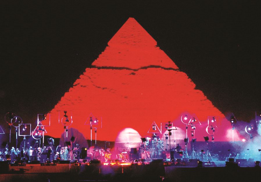 Un des concerts de Jean-Michel Jarre, en Egypte