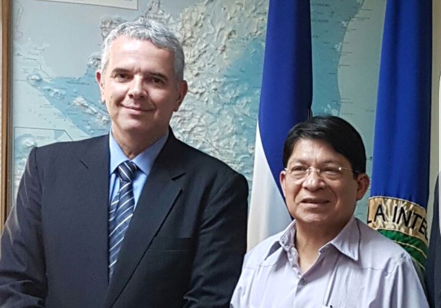 Modi Efraim, the foreign ministry’s deputy director-general for Latin America and Nicaraguan foreign minister, Denis Ronaldo Moncada Colindres.