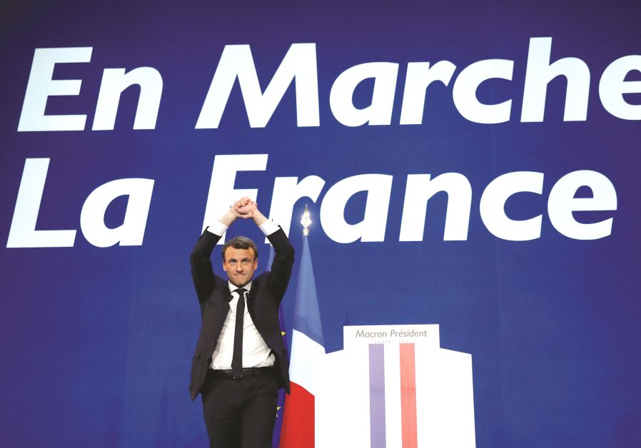 Le candidat d'en Marche, Emmanuel Macron