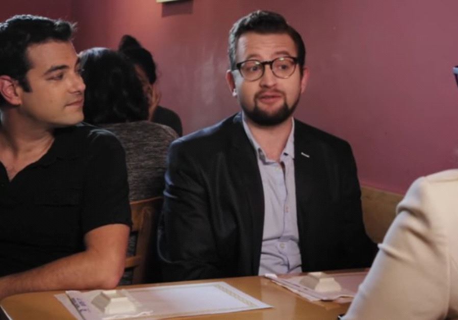 Jamie Elman, left, and Eli Batalion created and star in the web series “YidLife Crisis” 
