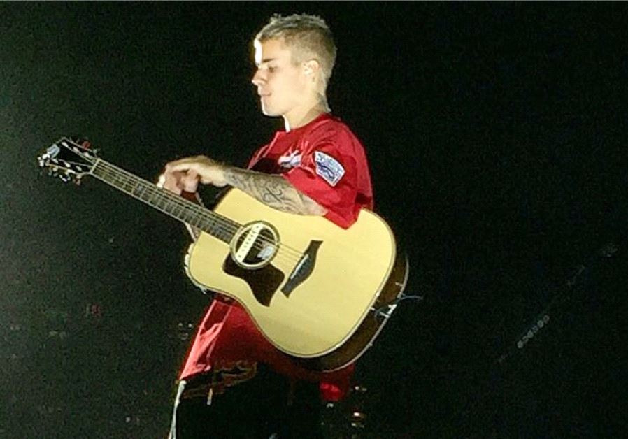 Justin Bieber performs in Tel Aviv