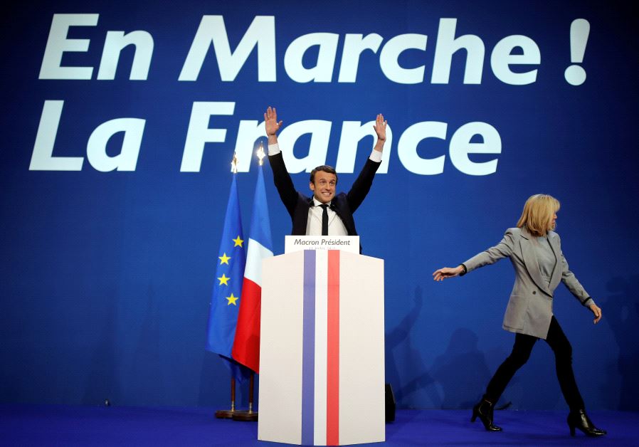French President Emmanuel Macron, head of the political movement En Marche!