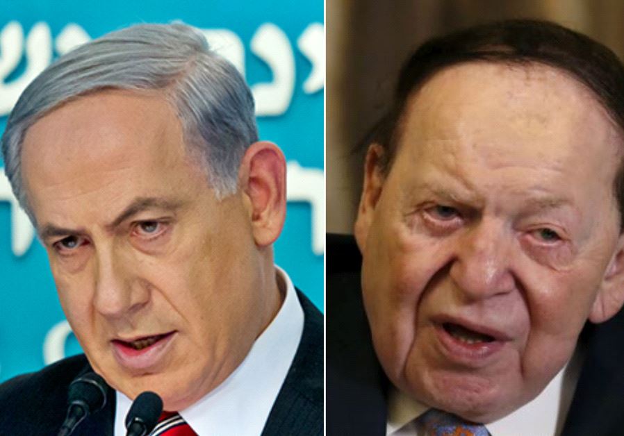 Benjamin Netanyahu and Sheldon Adelson