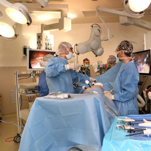 Kidney transplant operation at Rambam Hospital in Haifa