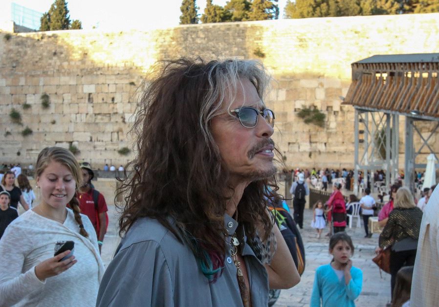 Steven Tyler at the Western Wall, May 15, 2017