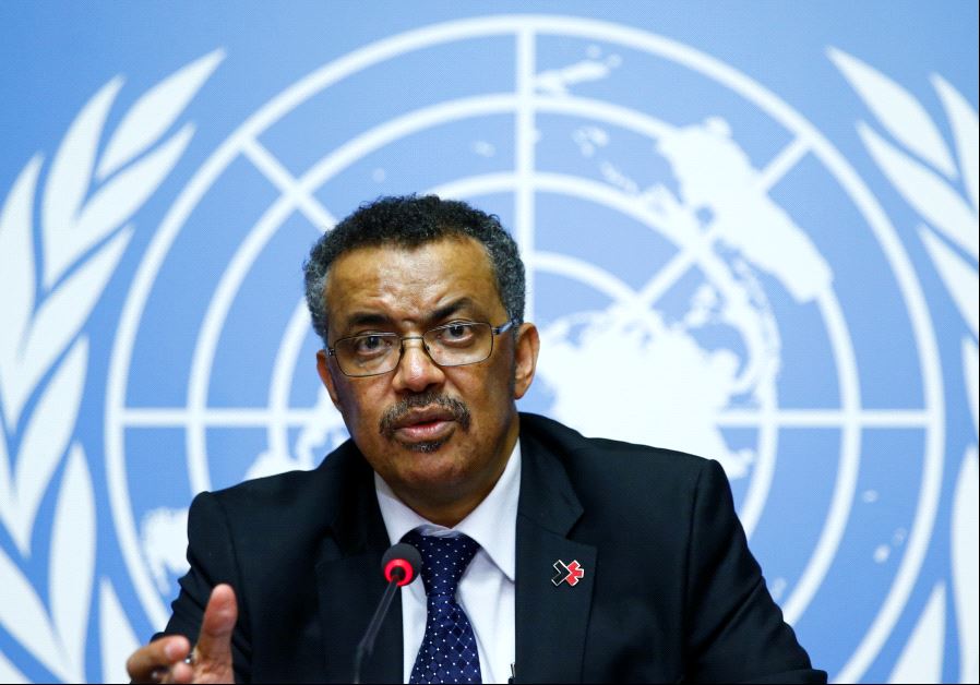 Newly elected Director-General of the World Health Organization (WHO) Tedros Adhanom Ghebreyesus attends a news conference at the United Nations in Geneva, Switzerland