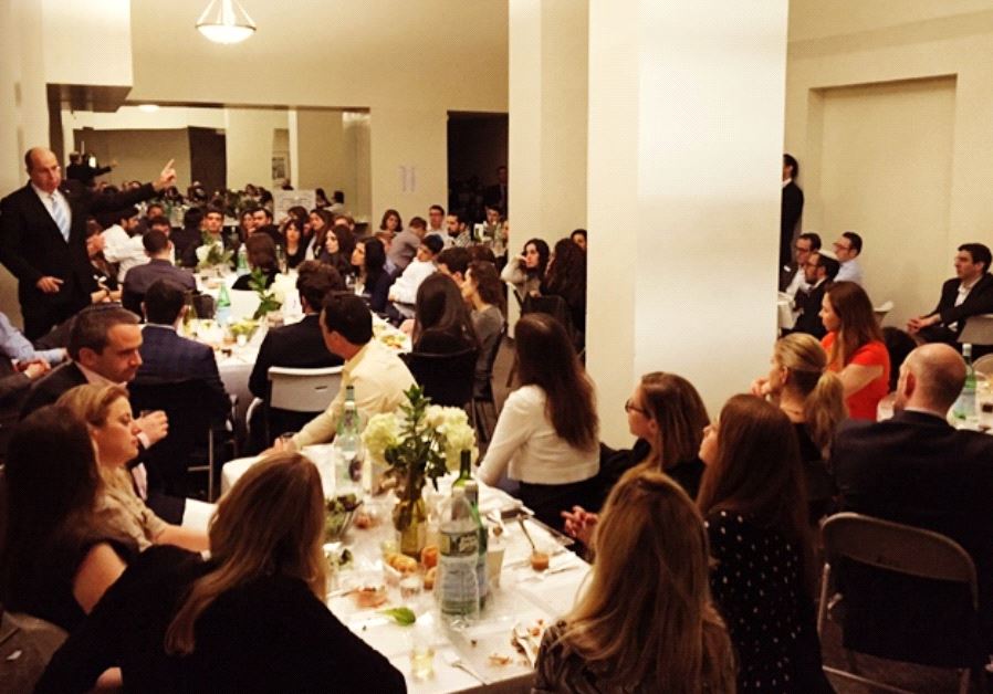 Former Defense Minister Moshe Ya'alon speaks to Council of Young Jewish Presidents (Courtesy) 