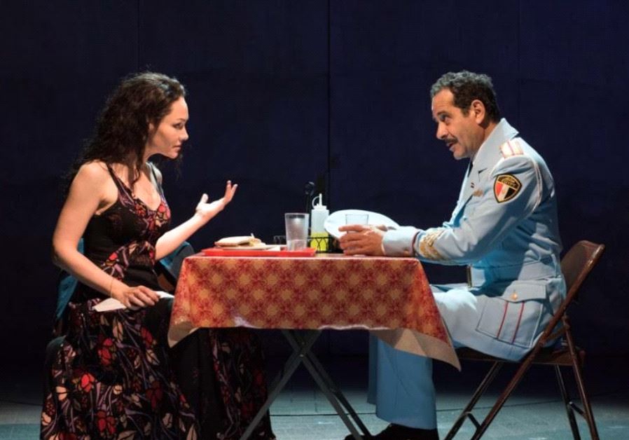 KATRINA LENK and Tony Shalhoub in the off-Broadway adaptation of 'The Band's Visit'