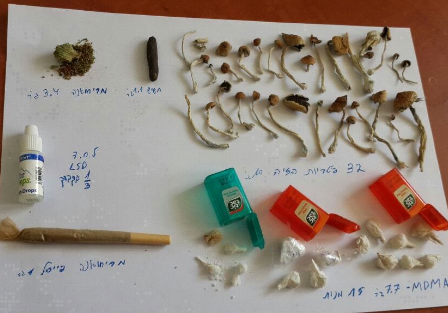 Drugs confiscated by Israel Police