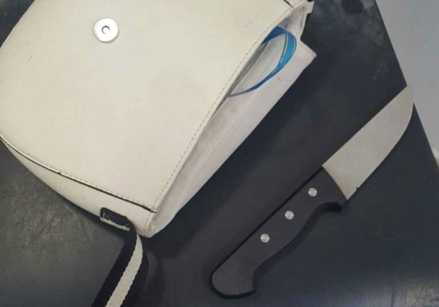 Kitchen knife found in Palestinian teen's bag 31 May, 2017.
