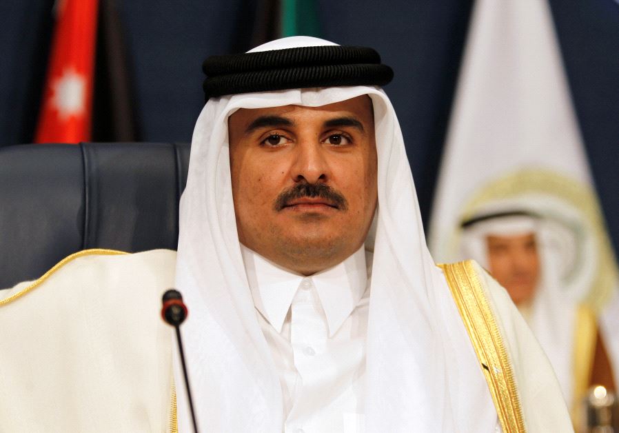 Emir of Qatar Sheikh Tamim bin Hamad al-Thani attends the 25th Arab Summit in Kuwait City