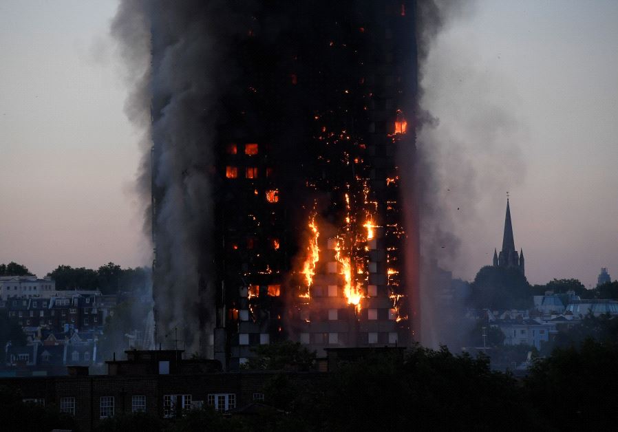 Major blaze erupts in central London tower block