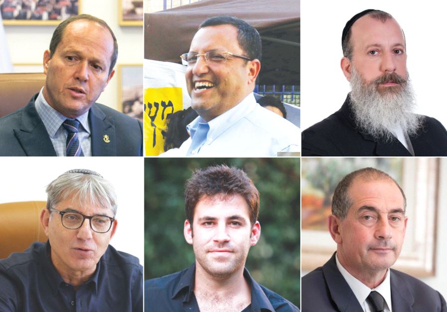 Nir Barkat, Moshe Lion, Yossi Daitch, Meir Turgeman, Ofer Berkowitz and Yossi Havilio