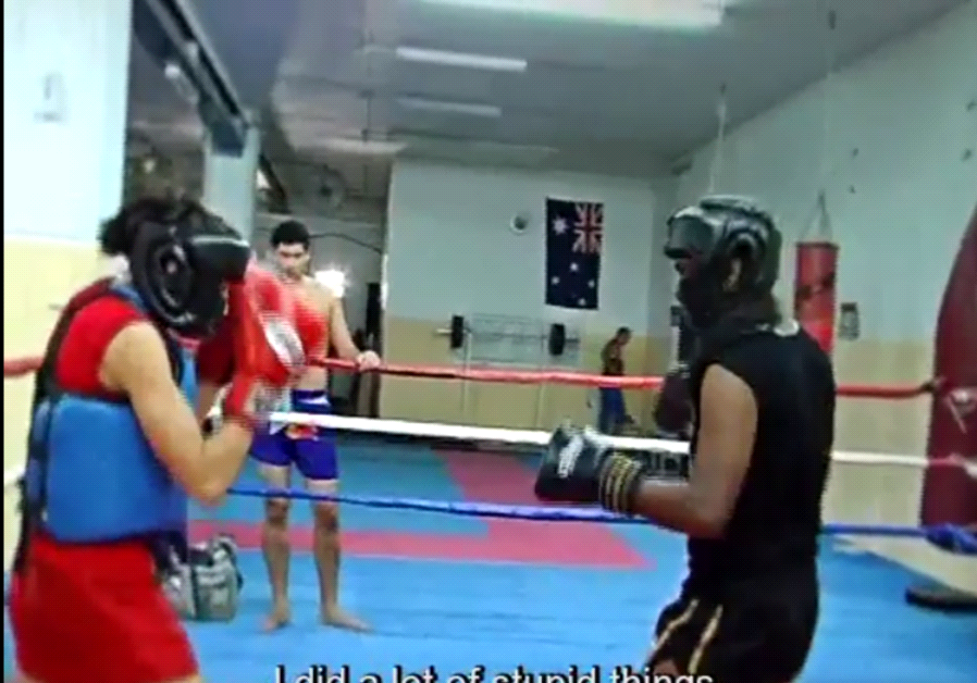Thai Boxer Nili Block competing in the ring 