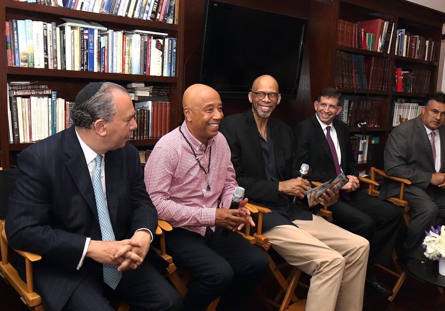 Basketball Legend Kareem Abdul-Jabbar and Media Mogul Russell Simmons Join in Special Iftar Dinner Hosted by Consul General of Israel Sam Grundwerg.